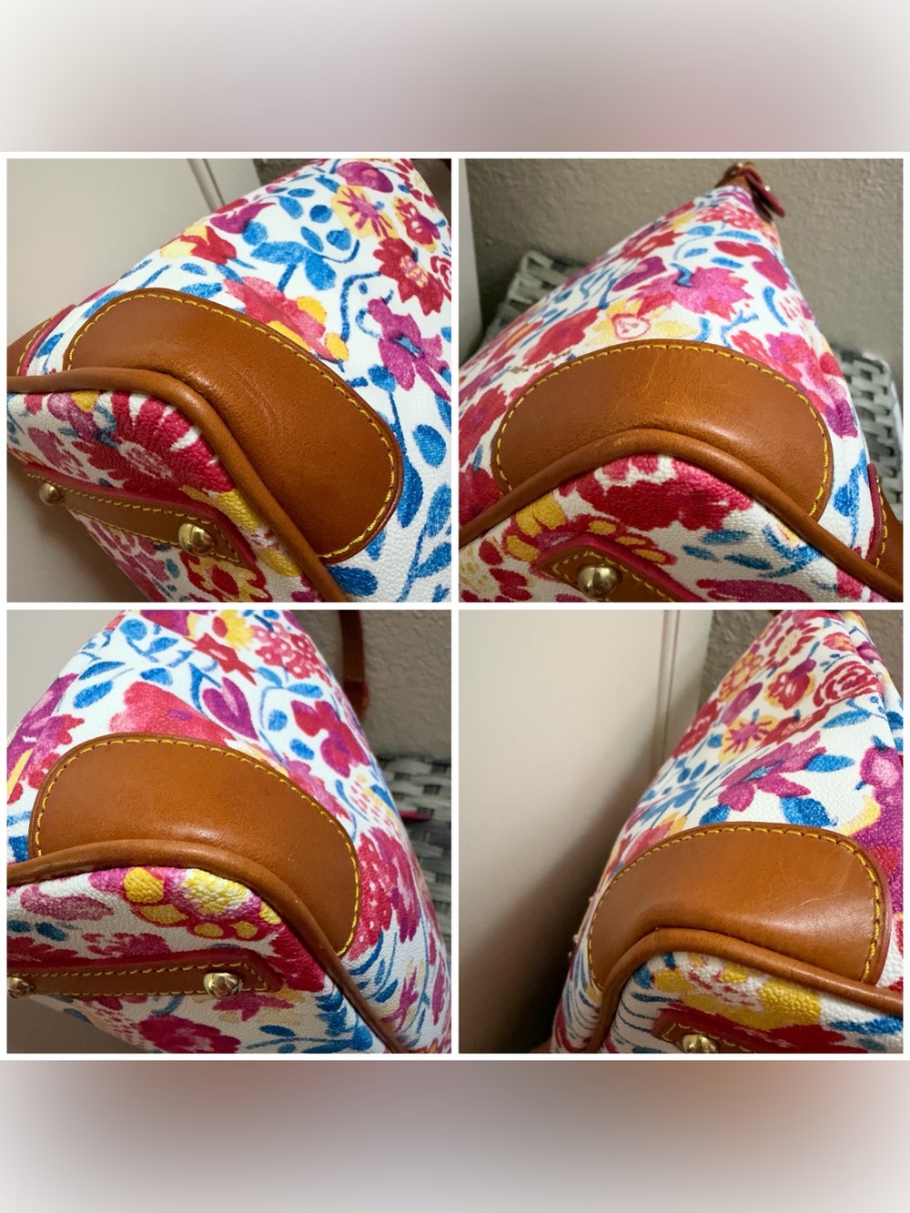 Dooney & Bourke Marabelle Floral Hobo Shoulder Bag - Picture 8 of 15